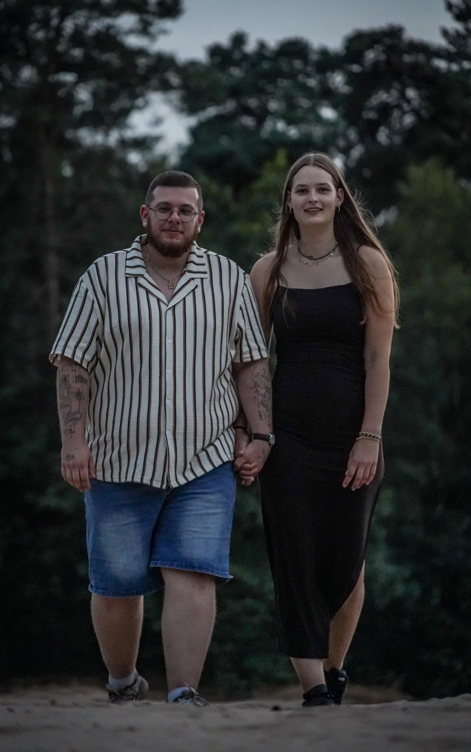 Michael en Elise tijdens de shoot